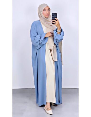 Kimono Manche tulipe "Lydia" Bleu