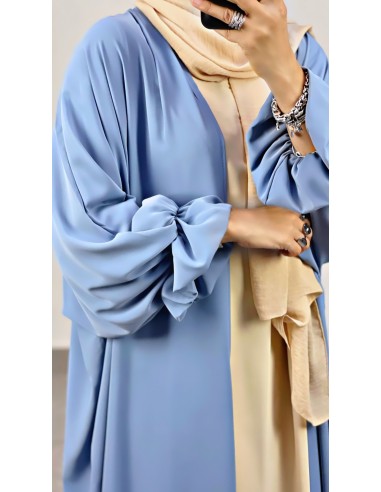 Kimono Manche tulipe "Lydia" Bleu