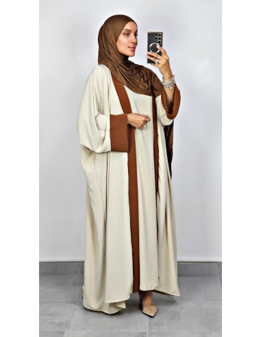 Kimono long "Dubai" Beige