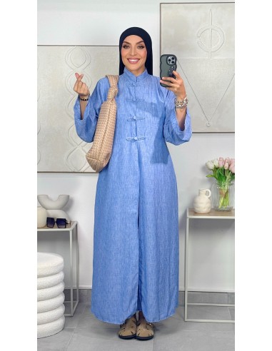 Robe 2 pièces "Col Maho" Bleu