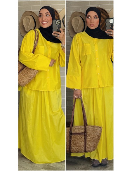 Jupe longue  "Versus" Jaune