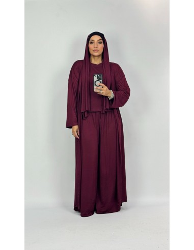 Ensemble pantalon Mastour "4 pièces" Bordeau