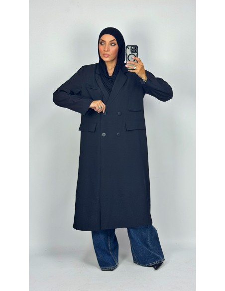 Veste Blazer Mastour long  "Noir"