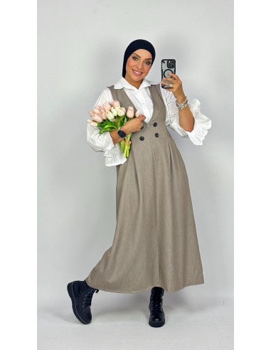 Robe longue "2 pièces" Taupe