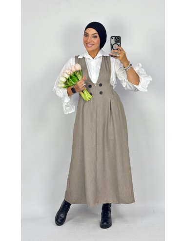Robe longue "2 pièces" Taupe