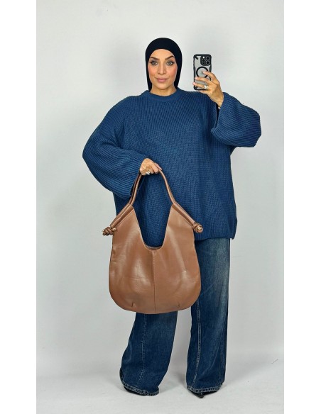 Pull "Oversize" Bleu