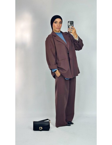 Ensemble grande taille Marron