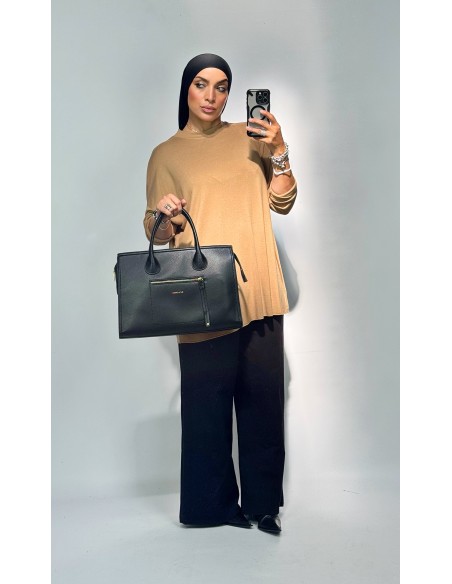 Pull maille fine Camel