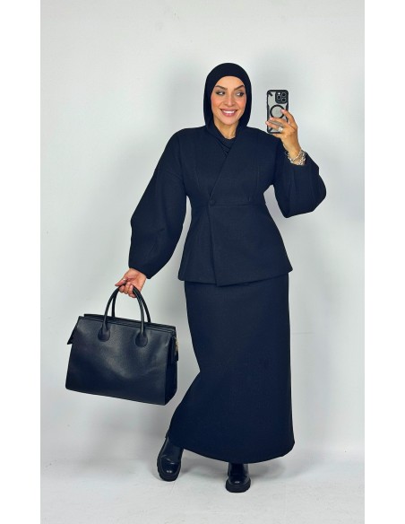 Ensemble Jupe "Structuré" Noir