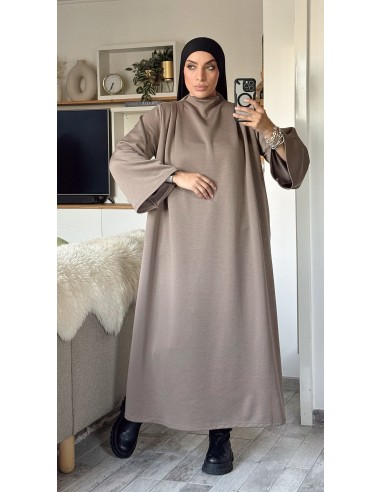 Abaya longue noire mastour chic pour femme Modeetmastour