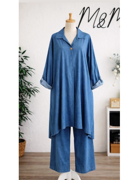 Tunique Denim maxi