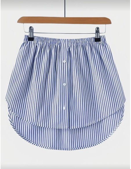 Bas de chemise Rayé bleu