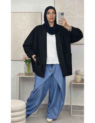 Veste sportswear Oversize Noir