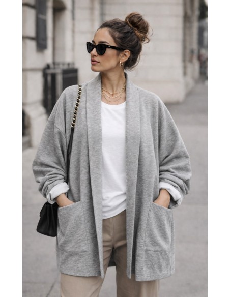 Veste sportswear Oversize Gris