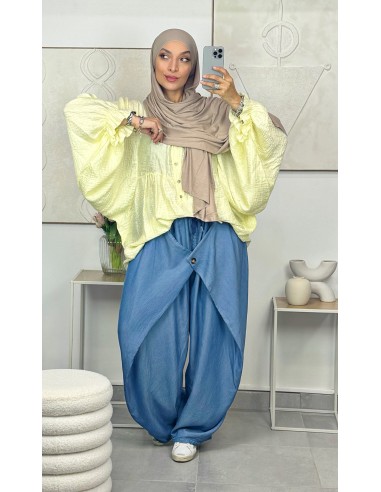 Pantalon croisé Tencel