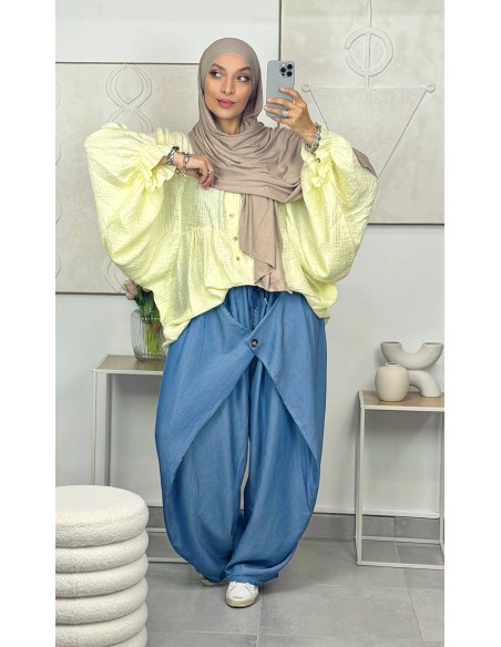 Pantalon croisé Tencel