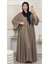Robe longue "Tulipe" Taupe