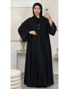 Robe longue "Tulipe" Noir