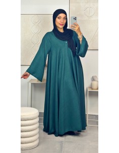 Robe longue "Tulipe" Vert