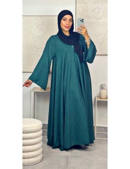 Robe longue "Tulipe" Vert