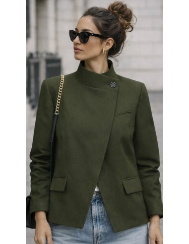 Veste structurée Un bouton kaki