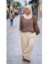 Ensemble pantalon "COSY" Taupe/Beige