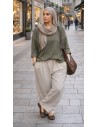 Ensemble pantalon "COSY" kaki/Beige