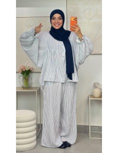 Ensemble pantalon "Lola" Blanc