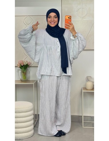 Ensemble pantalon "Lola" Blanc