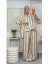 Ensemble Pantalon "Fluide" Beige