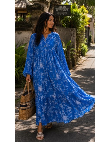 Robe Longue "Elona" Bleu