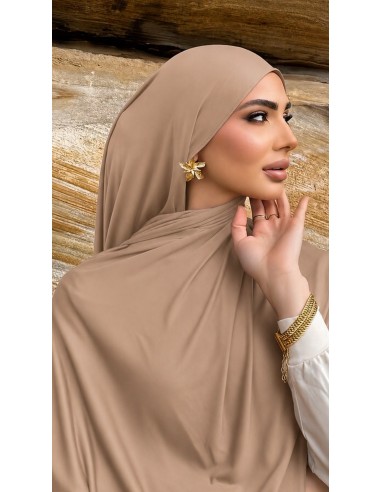 Foulard Jersey Lycra Beige