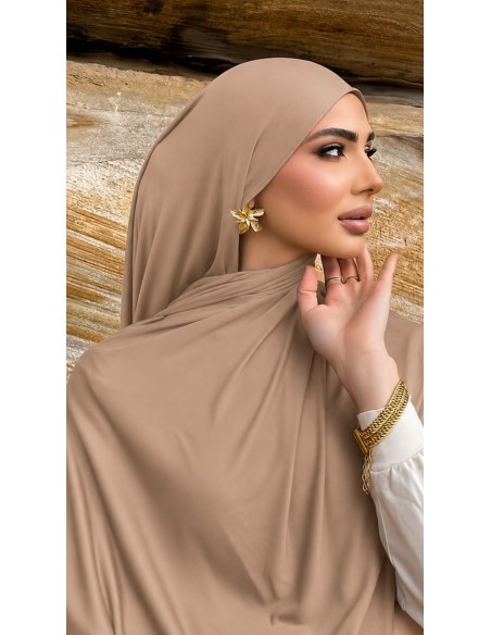 Foulard Jersey Lycra Beige