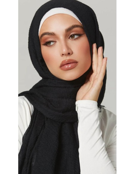 Foulard Viscose Noir