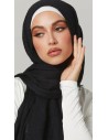 Foulard Viscose Noir