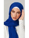 Foulard Viscose Bleu