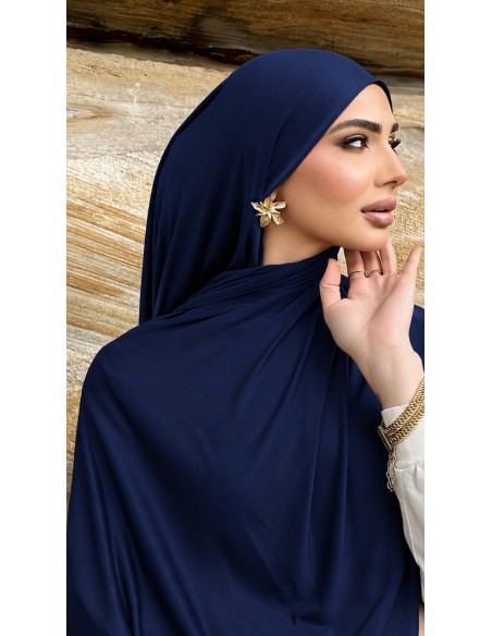 Foulard Jersey Lycra Marine