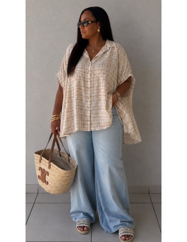 Liquette oversize "Carreaux"