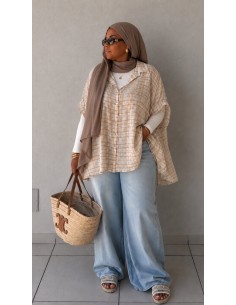Liquette oversize "Carreaux" 2