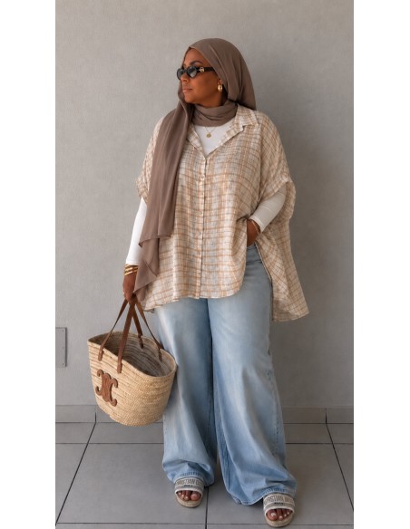 Liquette oversize "Carreaux"