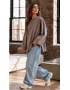 Top tunique "Basic" Taupe
