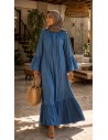 Robe longue " Doha" Bleu