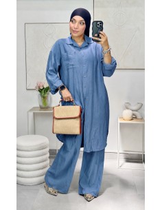 Ensemble Pantalon "Milan" Bleu