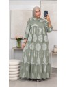 Robe longue "Shirley" Vert