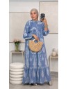 Robe longue "Shirley" Bleu