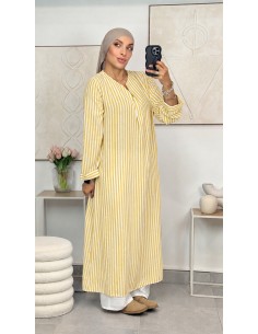 Robe longue "Nice " Jaune