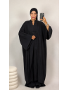 Ensemble Noir Style Kimono Femme | Veste Longue & Pantalon Fluide – Mode & Mastour