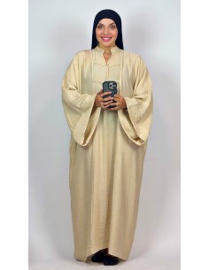 Robe Longue Beige Style Kimono Femme | Élégante & Mastour – Mode & Mastour 2