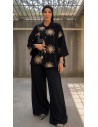 Ensemble Brodé Femme | Chemise & Pantalon Fluide – Mode & Mastour