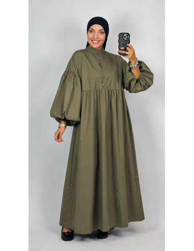 Robe Longue en Popeline  Femme | Robe Mastour Chic – Mode & Mastour